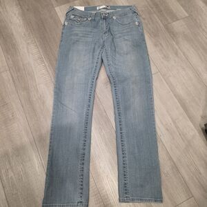 Laguna Beach Jean Co. Women’s Acid Wash Skull Studded Low Waist Straight Size 31